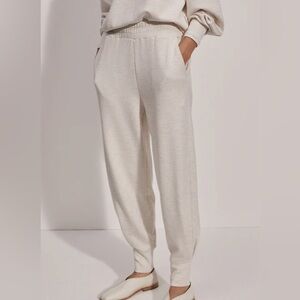 Varley - The Relaxed Pant 27.5" - DoubleSoft® fabric - Ivory Marl